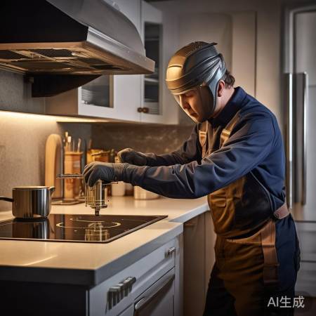 集成灶烟道打孔服务,价格看难度