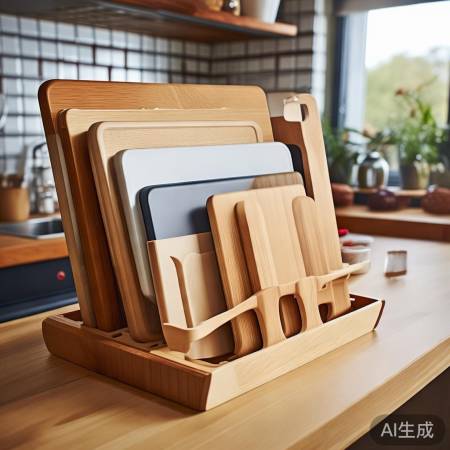 菜板收纳有妙招,专用架防菌又整