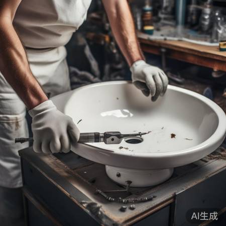 拆洗盆,螺丝松动,轻取盆体。