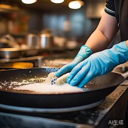 厨房油污难题，小苏打洗洁精除垢