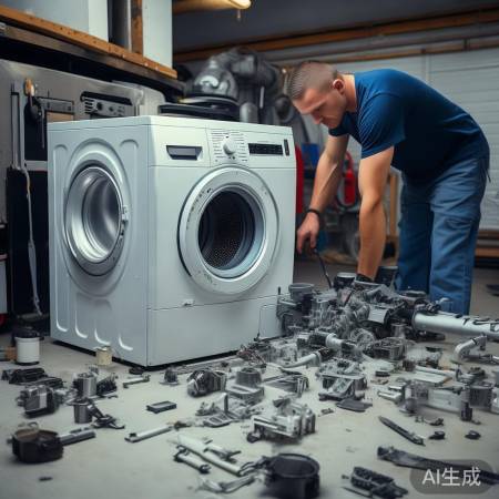 拆装洗衣，检查无损，清洁工作区