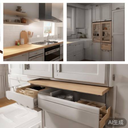 厨房空间巧搭配:嵌入式油烟机+