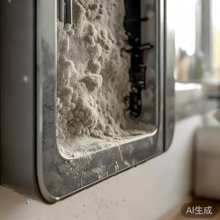 壁挂炉噪音大,积灰过多,年洗一