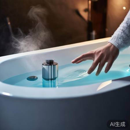 热水电磁阀，一按即开，冬天洗澡